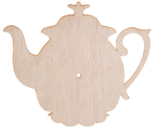 Основа для годинника з фанери 4 мм № 17 Чайник заварювальний 30 x 25 см AS-4566, В-0239