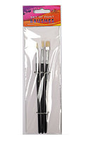 Набор кистей Щетина 3шт Фреш плоские №2,4,6  10893