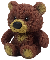 Іграшка силіконова антистрес, ведмідь великий червоно-коричневий 7 см 14705