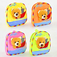 Игрушка Мягкая Рюкзак Мишка на катере 29 см  Е21256