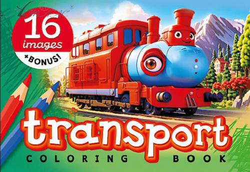 Раскраска ASH Транспорт А 5 8 листов 23339 Раскраска ASH Транспорт А 5 8 листов 23339