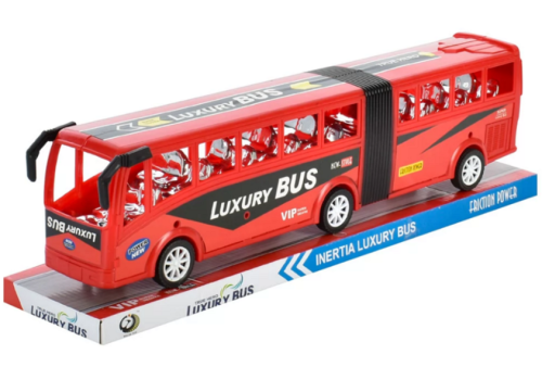 Игрушка Автобус Гармошка Красный 46 см в блистере  950-16