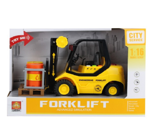 Игрушка Машинка City Service Автопогрузчик со светом и звуком 23 см  WY692A фото 2