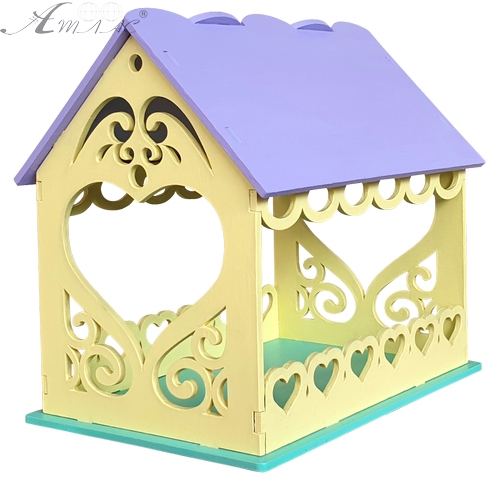 Годівничка фарбована № 4/2 різнокольорова 22 х 16 х 20.5 см AS-4282, F-0239