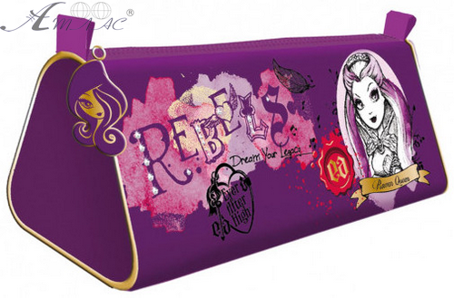 Пенал шкільный 1 Вересня на 1 блискавці, косметичка трикутний, фіолетовий 530843 фото 2 Пенал шкільный 1 Вересня на 1 блискавці, косметичка трикутний, фіолетовий 530843 фото 2