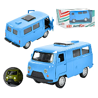 Машинка АвтоХіт УАЗ-2206 Синя світло звук метал 11см  М5671