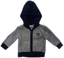 Кофта для хлопчика, вовна, на змійці, з капюшоном, р.68 12402