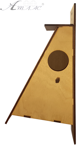 Шпаківня № 3/1 Скошена фарбована, морилка під лаком 16 х 17 х 30 см AS-4360 фото 2