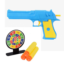 Игрушка Пистолет с поролоновыми пулями с присосками и мишень  216-11-12