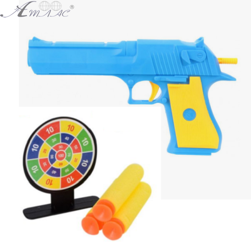 Іграшка Пістолет з поролоновими кулями з присосками та мішень  216-11-12