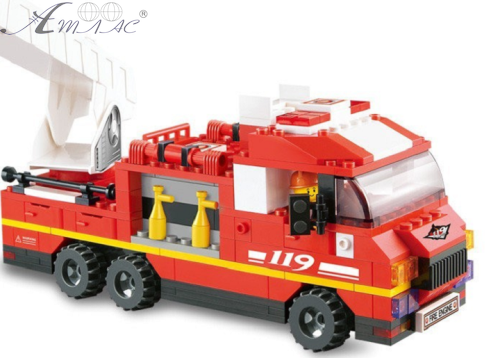 Іграшка Конструктор Sluban Пожежна машина 368 деталей M38-B0223 фото 2 Іграшка Конструктор Sluban Пожежна машина 368 деталей M38-B0223 фото 2