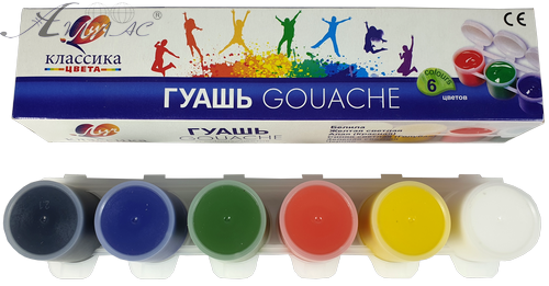 Гуаш набір Луч "Класика"  6 кольорів 20мл  21С1375-08