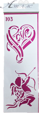 Трафарет для декора мягкий, самоклеящийся № 103 ТМ-103 Трафарет для декора мягкий, самоклеящийся № 103 ТМ-103