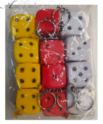 Брелок Кубик м'який ігровий плаває 3 см  12467 фото 2