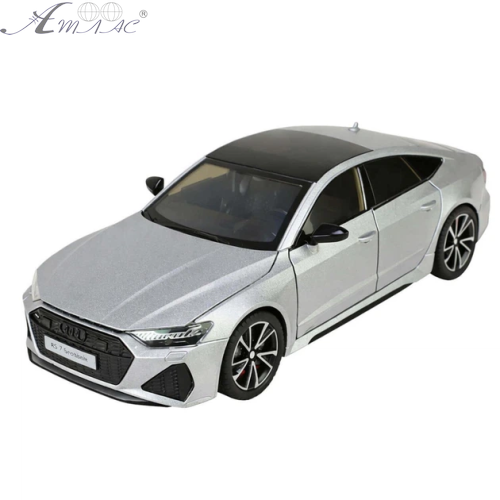 Машинка Автопром Audi RS7 Sportback срібляста метал світло звук 20см  AP7754