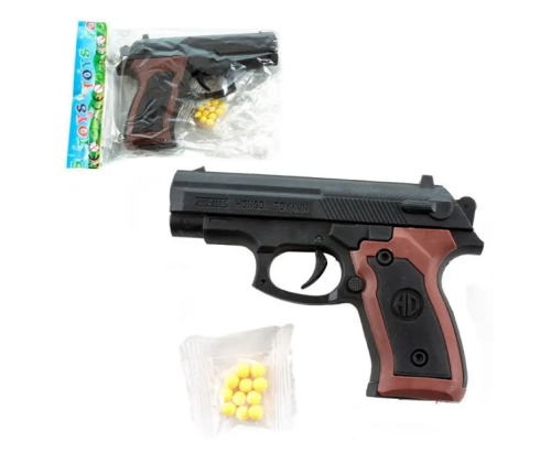 Игрушка Пистолет под пульки 6мм, 13 см  08464