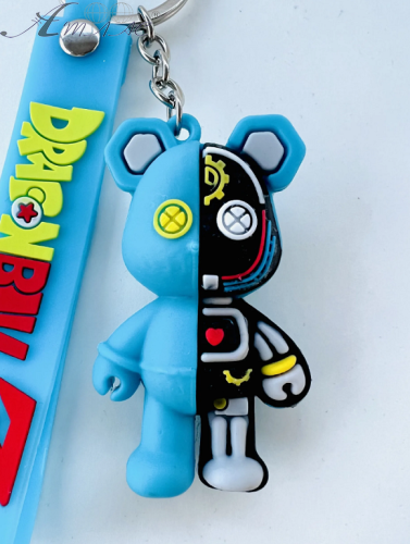 Брелок Ведмедик - Робот з браслетом гумовий 6 см 24-570 фото 2