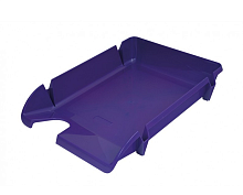 Лоток пластиковий для паперів горизонтальний "Компакт" бузковий  80608