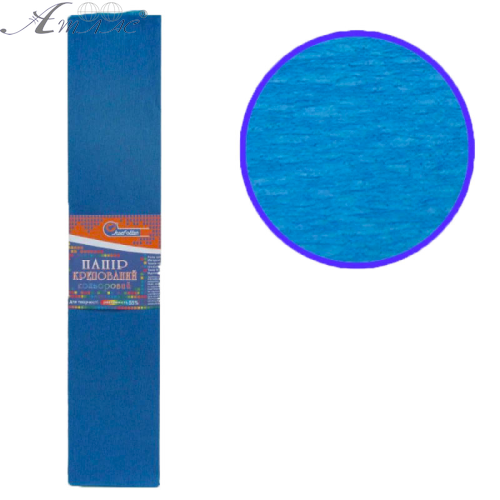 Бумага гофрированная Синяя 50х200см 55% цена за 10шт KR55-8042 Бумага гофрированная Синяя 50х200см 55% цена за 10шт KR55-8042