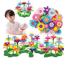 Іграшка Конструктор Garden building Квіти 224 деталей  CJ-2024