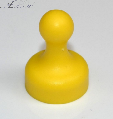 Магнит неодимимовый Пешка для доски 19х25мм 1шт Желтый  00285 фото 2