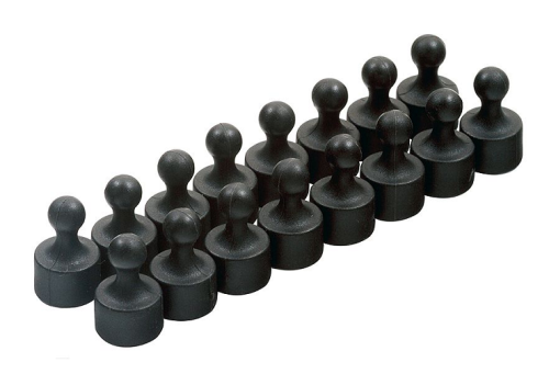 Магнит неодимовый Пешка для доски 12х20мм 1шт Чорный  06412