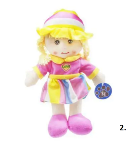 Игрушка Мягкая Кукла, Микс 35 см в пакете   1422 фото 2