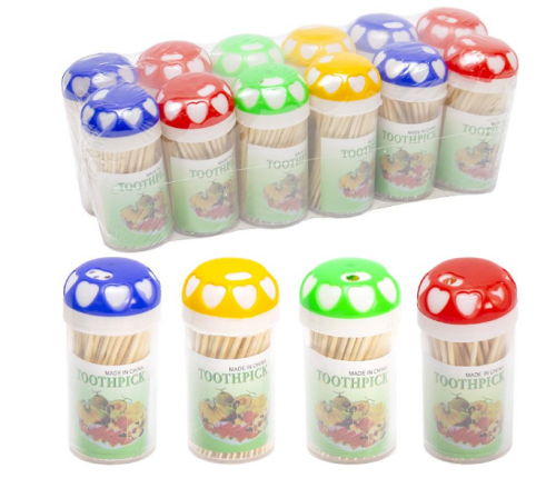 Зубочистки бамбуковые круглые 200шт  5074