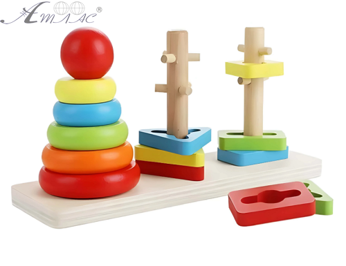 Іграшка Дерев'яна Пірамідка розвиваюча Три Дубка MD1321 В Іграшка Дерев'яна Пірамідка розвиваюча Три Дубка MD1321 В