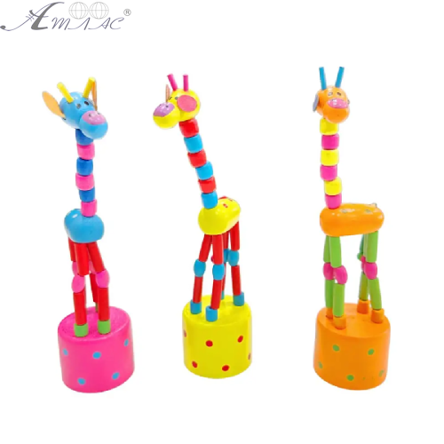 Игрушка Жираф танцующий дерево 17 см  12398