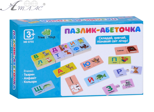 Іграшка Дерев'яна Пазл Укр Абетка  MD0755 фото 2