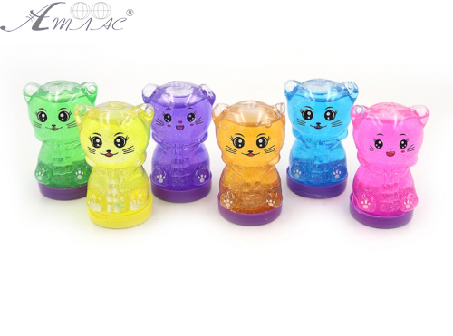 Іграшка Слайм Кішечка з глітером 7 см у банку 9648 Іграшка Слайм Кішечка з глітером 7 см у банку 9648