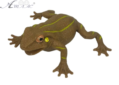 Іграшка Силіконова тягучка Жаба коричнева 10см  09697