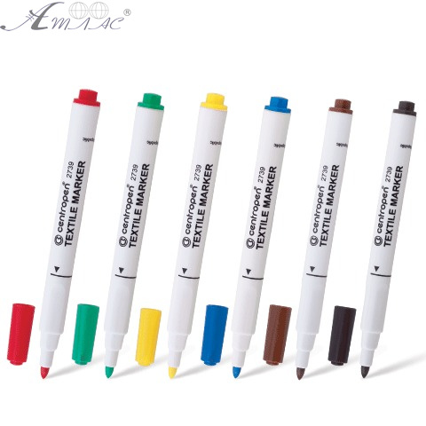 Маркер для Ткани Centropen 3.9 мм Набор 6 цветов 2739/6 Маркер для Ткани Centropen 3.9 мм Набор 6 цветов 2739/6