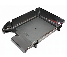 Лоток пластиковый для бумаг горизонтальный "Компакт" черный   80603