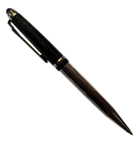 Ручка кулькова De Cambr BP163- 5 чорна зі сріблом, поворотна 04001