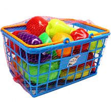 Игрушка набор Овощей и Фруктов в корзине Орион  379в3