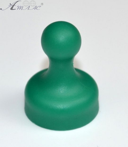 Магніт неодимимовий Пішак для дошки 19х25мм 1шт Зелений темний  02576 фото 2