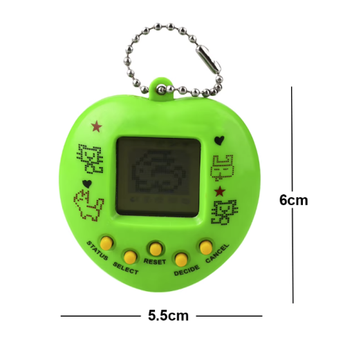 Электронная игра-брелок "Тамагочи" сердечко  АА-5025, 5024