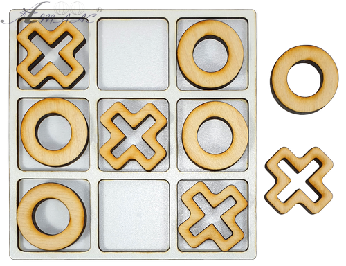Хрестики - Нолики з фанери 14 х 14 см AS-7130 фото 2 Хрестики - Нолики з фанери 14 х 14 см AS-7130 фото 2