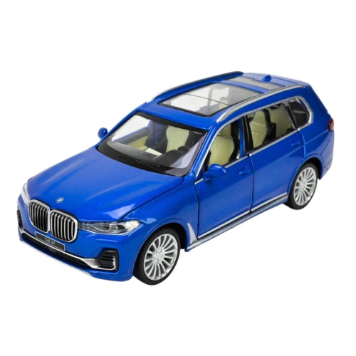 Машинка Автопром BMW Х7 синяя металл свет звук 16см 68470 Машинка Автопром BMW Х7 синяя металл свет звук 16см 68470