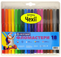 Фломастери Centropen 18 кольорів Washable 1 мм відпирається 7790/18