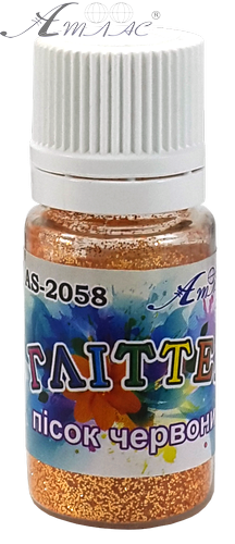 Блестки (Глиттер) Атлас 7 гр - Песок красный AS-2058 фото 2 Блестки (Глиттер) Атлас 7 гр - Песок красный AS-2058 фото 2