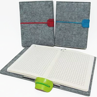 Блокнот на резинке JO Войлок # 110 х 150 мм 80 л 220A6