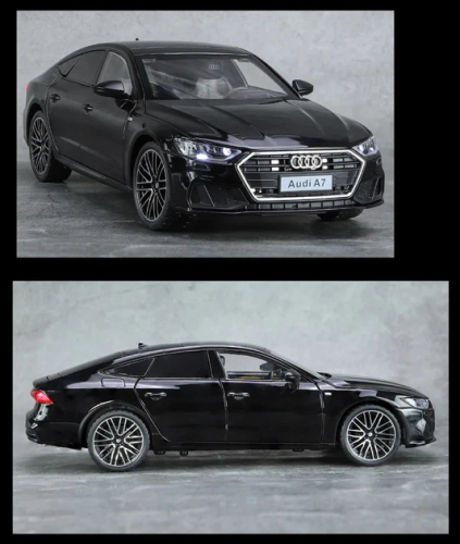 Машинка Автоэксперт Audi A7 черная 20см двери свет звук  1904-17 фото 4
