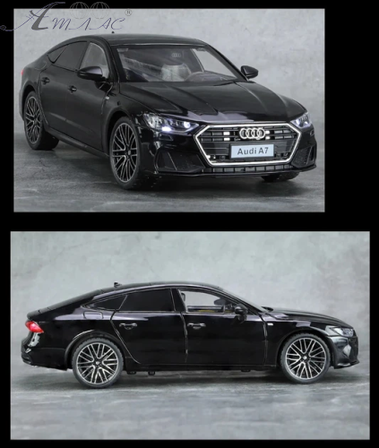 Машинка Автоексперт Audi A7 чорна 20см двері світло звук 1904-17 фото 4