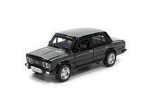 Модель DieCast Replica ВАЗ 2106 Чорна світло, звук, метал, інерційна 14см  611A, 04293