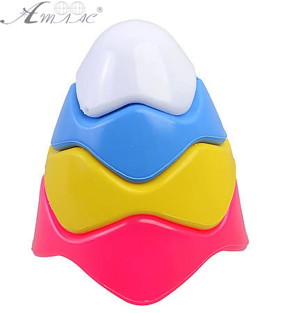 Іграшка Пластикова Піраміда Хвиля № 1 10 х 13 см Bamsic 1804