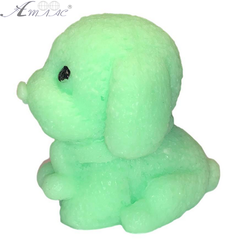 Іграшка Силіконова собака Кольорова зелена 6см 17727 фото 2 Іграшка Силіконова собака Кольорова зелена 6см 17727 фото 2