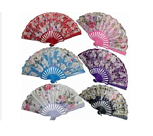 Іграшка Віяло ручний складаний з тканини колір мікс 23 см  02064